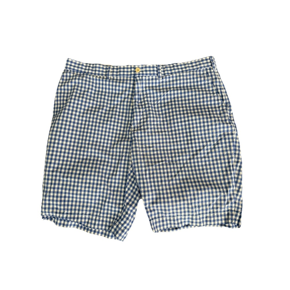 Polo‎ Ralph Lauren Blue Gingham Golf Shorts Men 38 Heritage Old Money Preppy